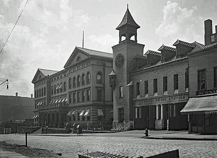 <span class="content-image-text">Second Central Station and Patrol Station #1 early 1920's</span>