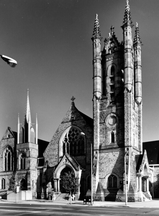 t. Paul’s Shrine, the church and the rectory on the left.