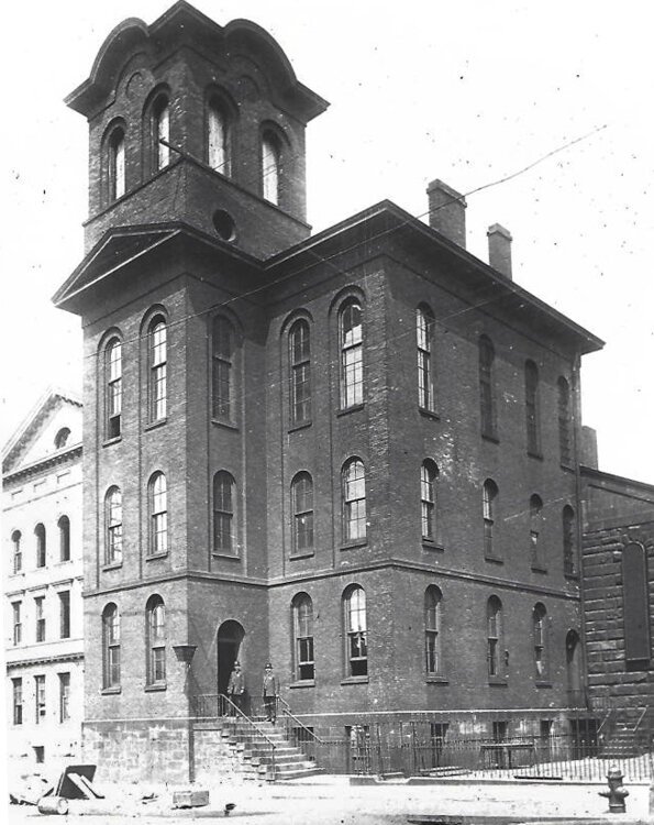 Cleveland Police Department's First Central Station at 97 Champlain St. in 1893.