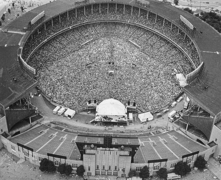 Rolling Stones concert at the Stadium in June 1975