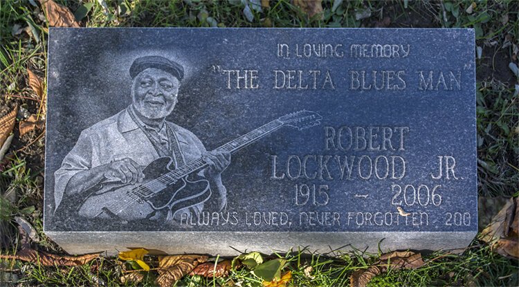 Robert Lockwood Jr., the renowned musician known for his mastery of the blues is another wel-known Clevelander who lies in Riverside Cemetery.