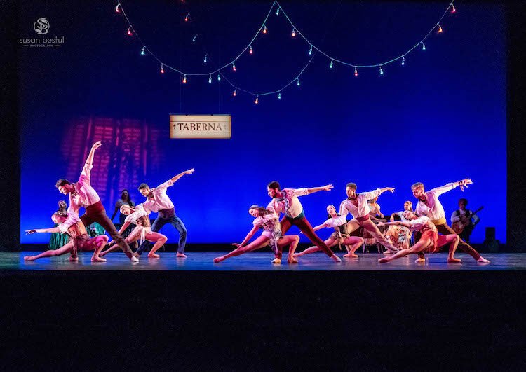 Marla Minadeo (center) performs with the Cleveland Ballet.