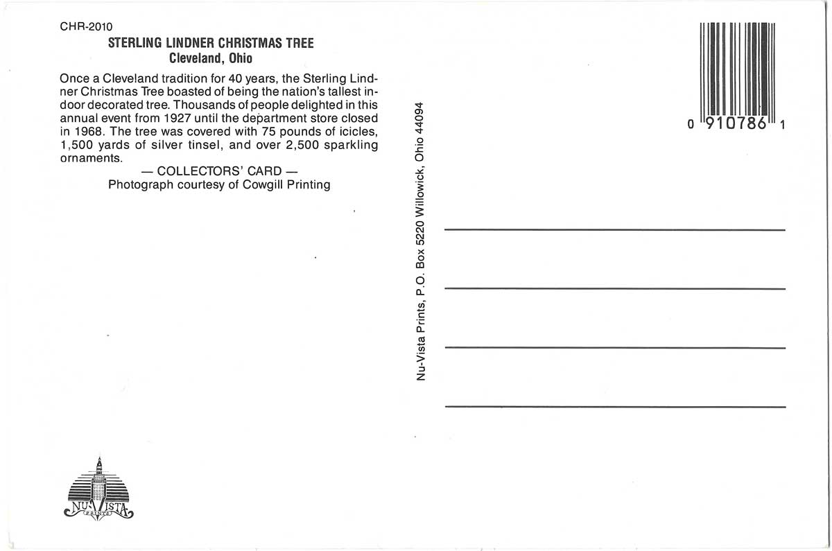 The Traditional Sterling Tree (ca. 1970s), back