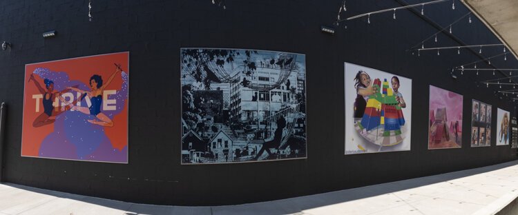 Van Aken Bowser Alley artwork by various artists.
